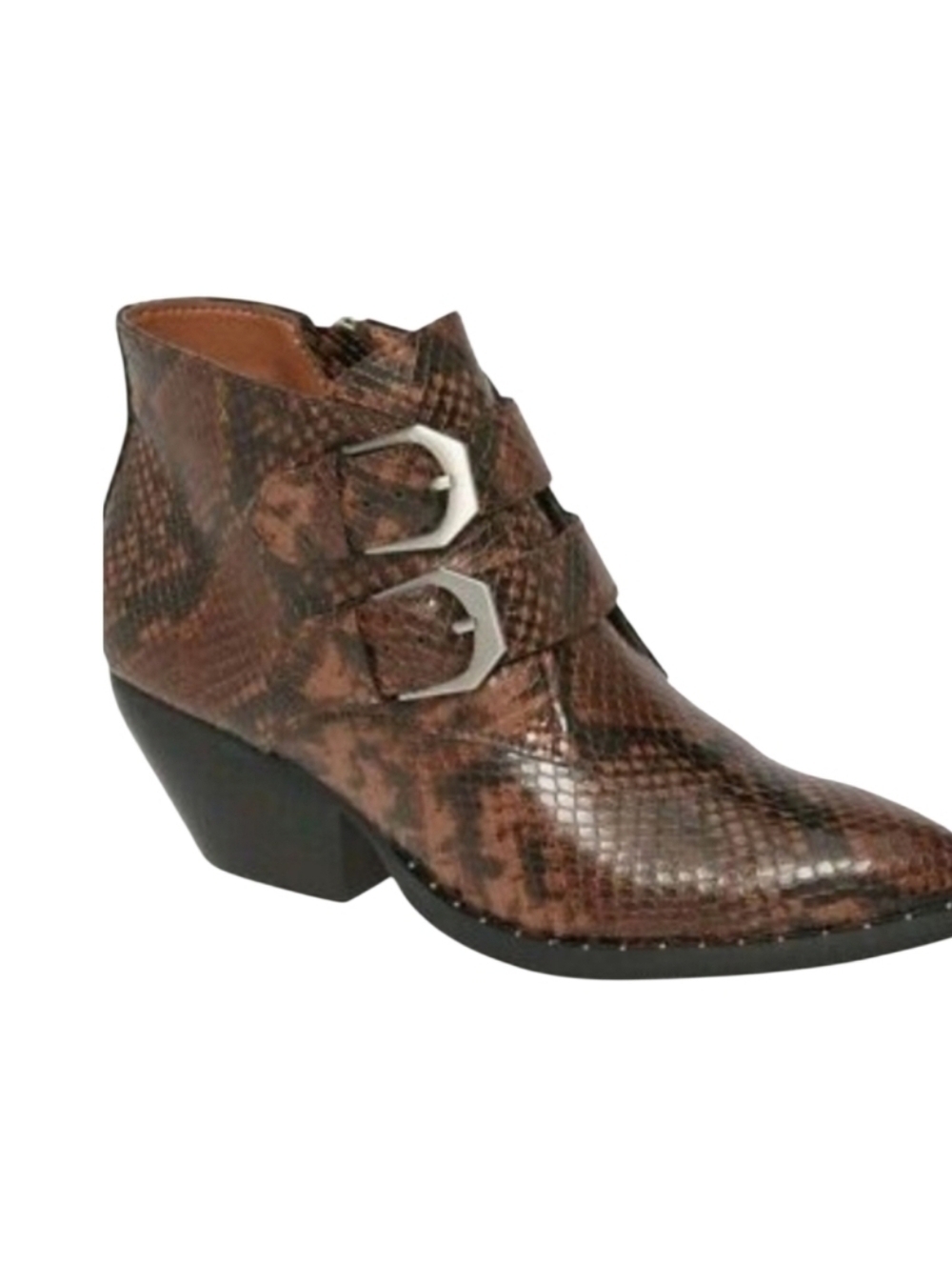 NEW! TREASURE & BOND Harper Embossed Croc Ankle Booties Boots 6.